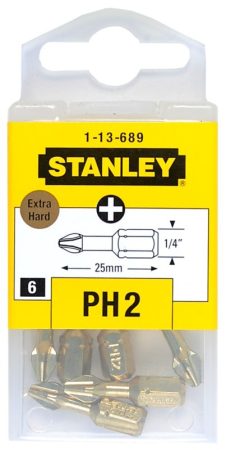 Stanley Behajtóhegy extrakemény Ph2 6db (1-13-689)