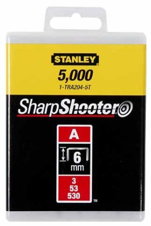 Stanley Tűzőkapocs "A" 6mm (3/53/530) 5000db (1-TRA204-5T)