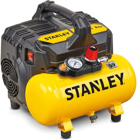 Stanley csendes kompresszor 8 bar 6 liter 59 Db (DST100/8/6)
