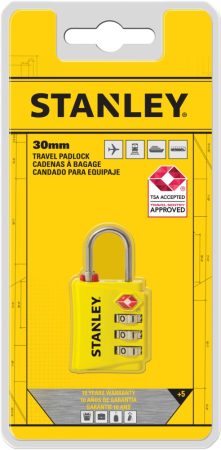 Stanley 3 számjegyű biztonsági TSA lakat (S742-056)