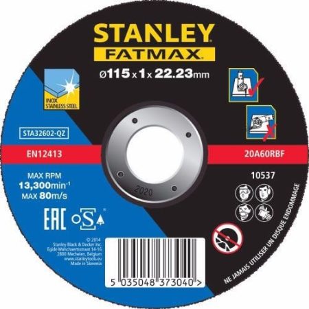 Stanley Fatmax inoxvágó tárcsa 115×1×22mm (STA32602)