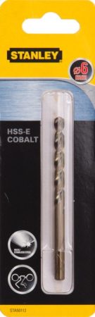 Stanley Kobalt fémfúrószár HSS-E 6mm (STA50112)